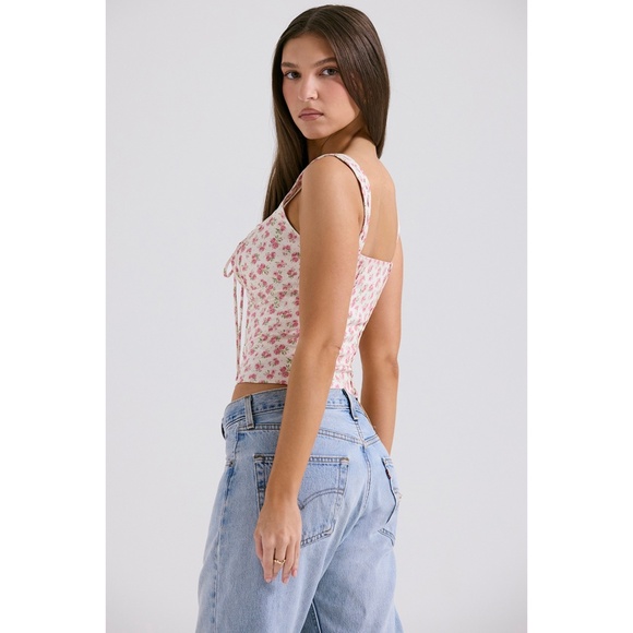 NEW House of CB Chicca Rosebud Print Top Medium - Picture 5 of 16